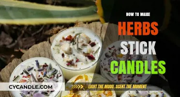 Crafting Aromatic Herb-Infused Stick Candles: A Step-by-Step DIY Guide