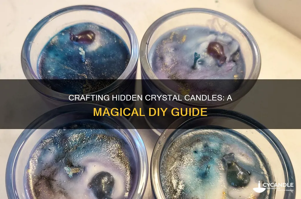 how to make hidden crystal candles