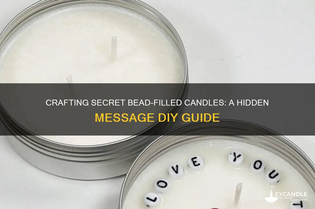how to make hidden message candle with beads