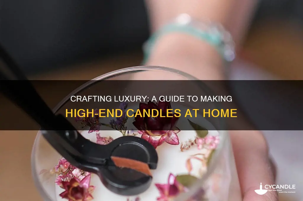 how to make high end candles