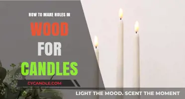 DIY Candle Holders: Drilling Perfect Holes in Wood for Candles