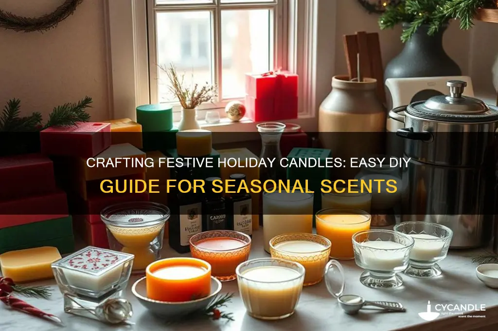 how to make holiday candles
