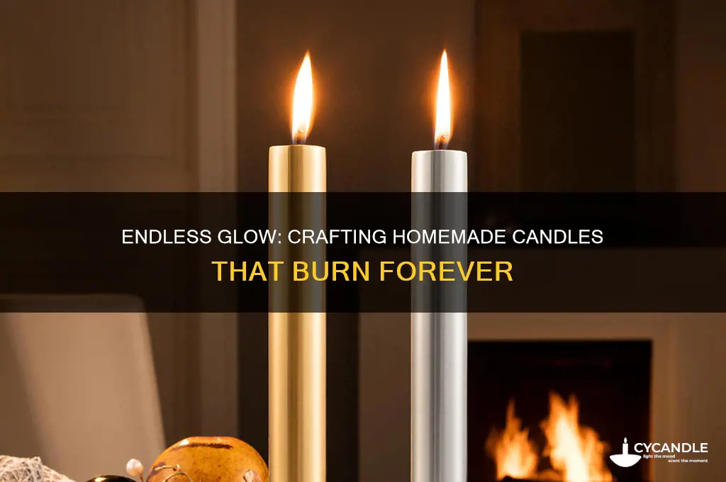 how to make home made candles that burn forever