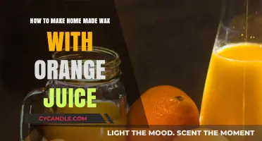 Crafting Natural Home Wax: The Orange Juice Method