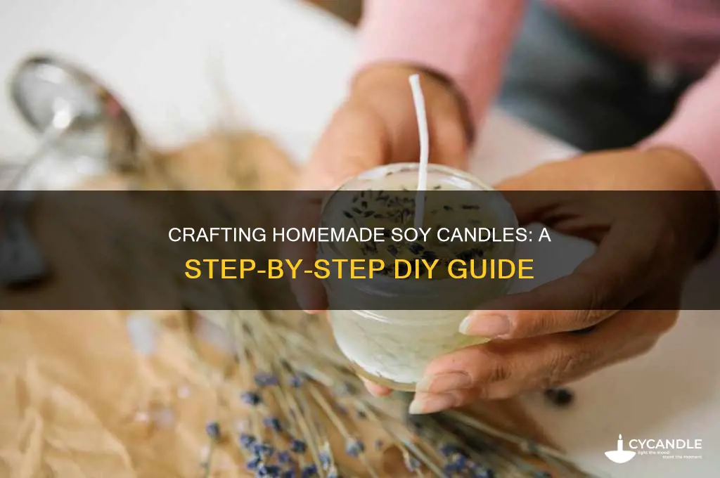how to make homeade soy candle