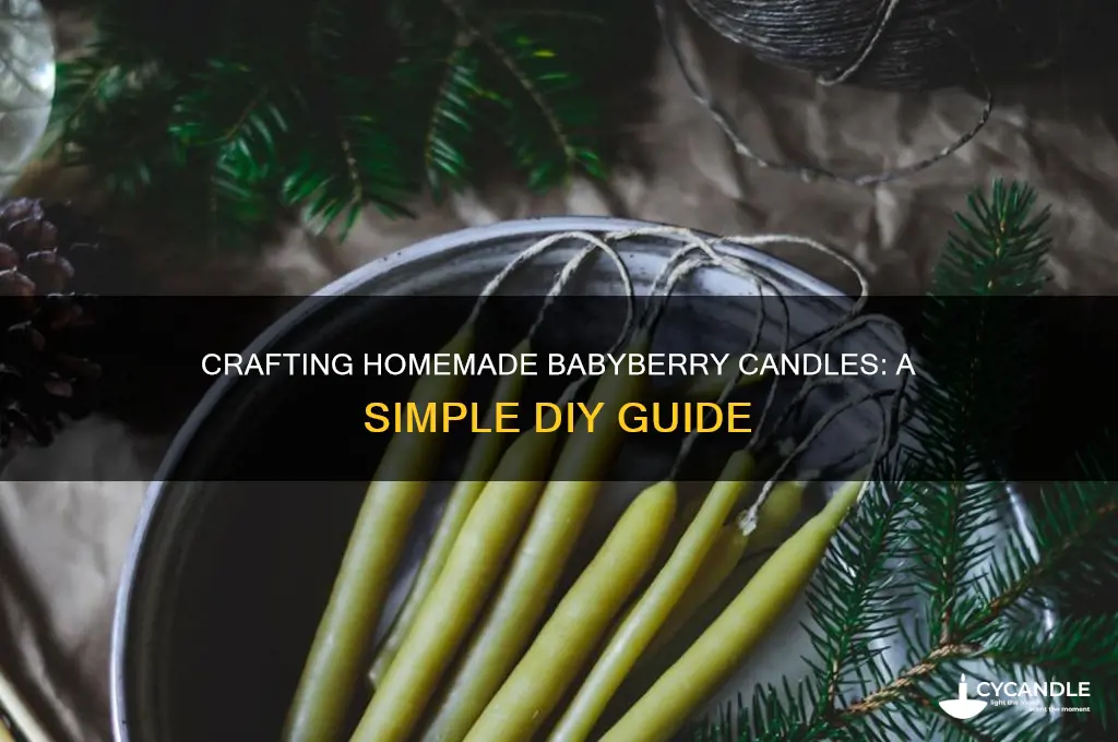 how to make homemade babyberry candles