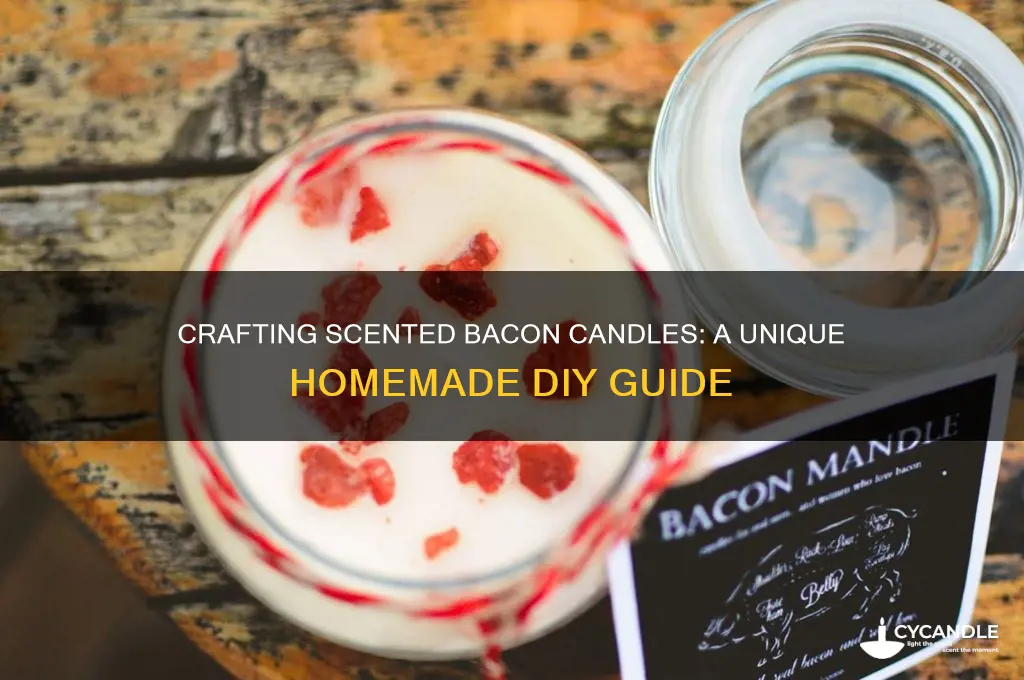 how to make homemade bacon candles