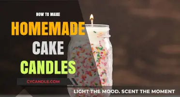 Crafting Sweet-Scented Homemade Cake Candles: A Step-by-Step Guide