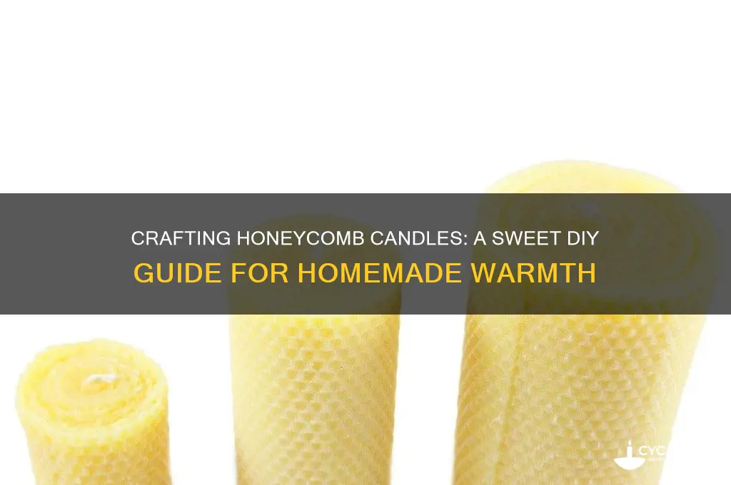 how to make homemade candle with honeycomb