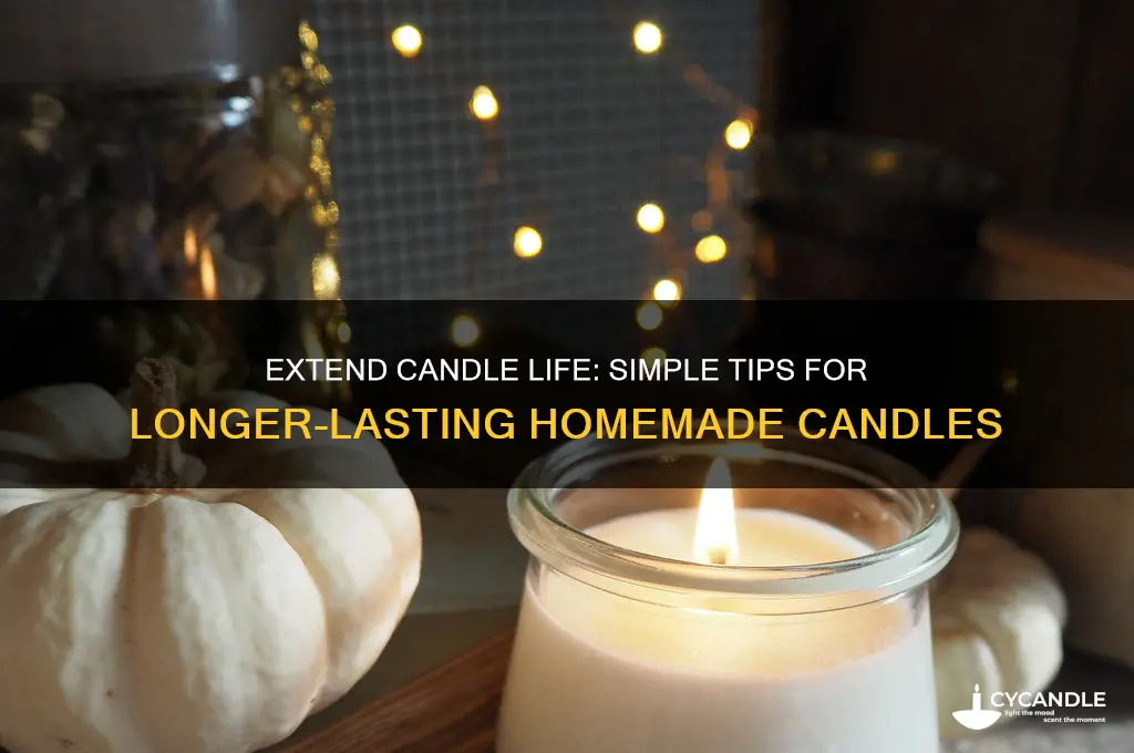 how to make homemade candles burn longer