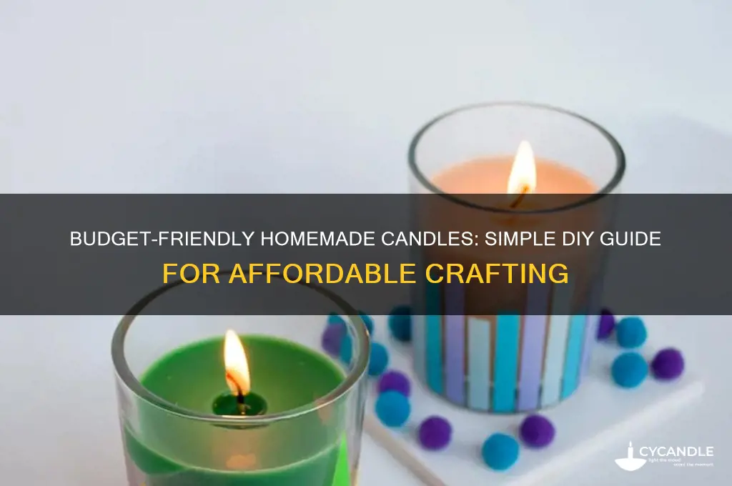 how to make homemade candles cheap