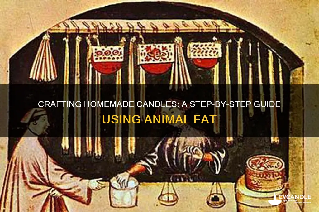 how to make homemade candles from animal fat