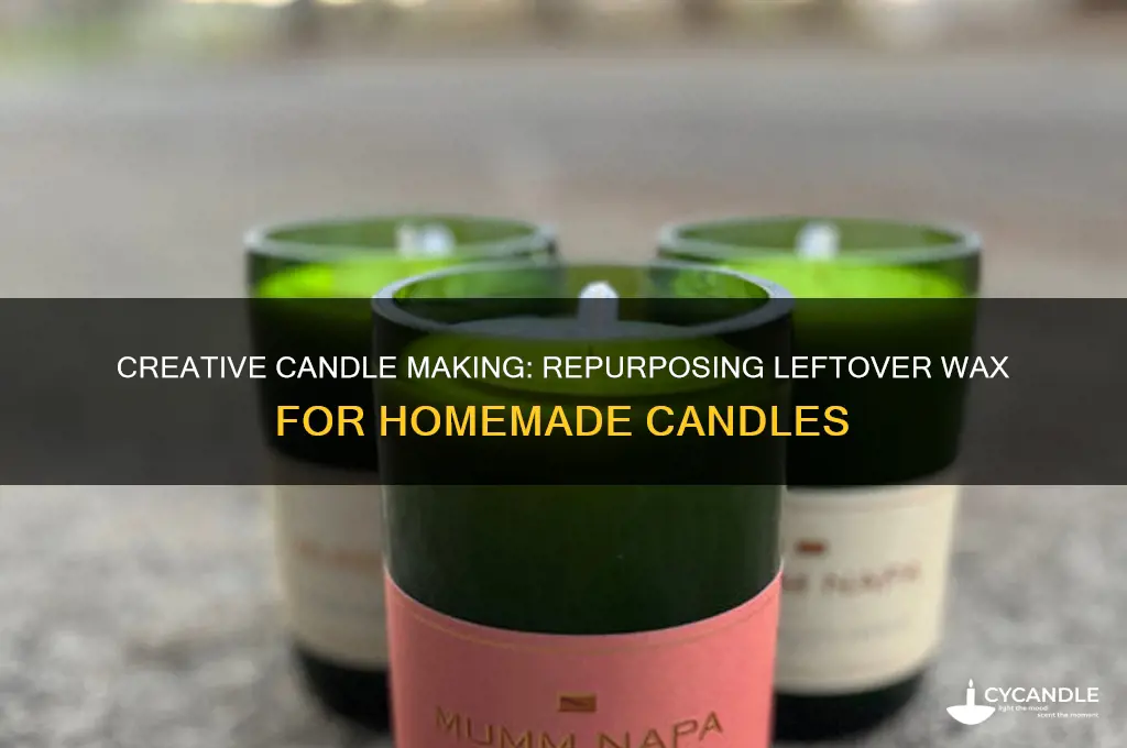 how to make homemade candles from leftover wax