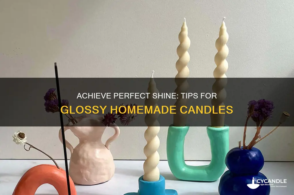 how to make homemade candles glossy