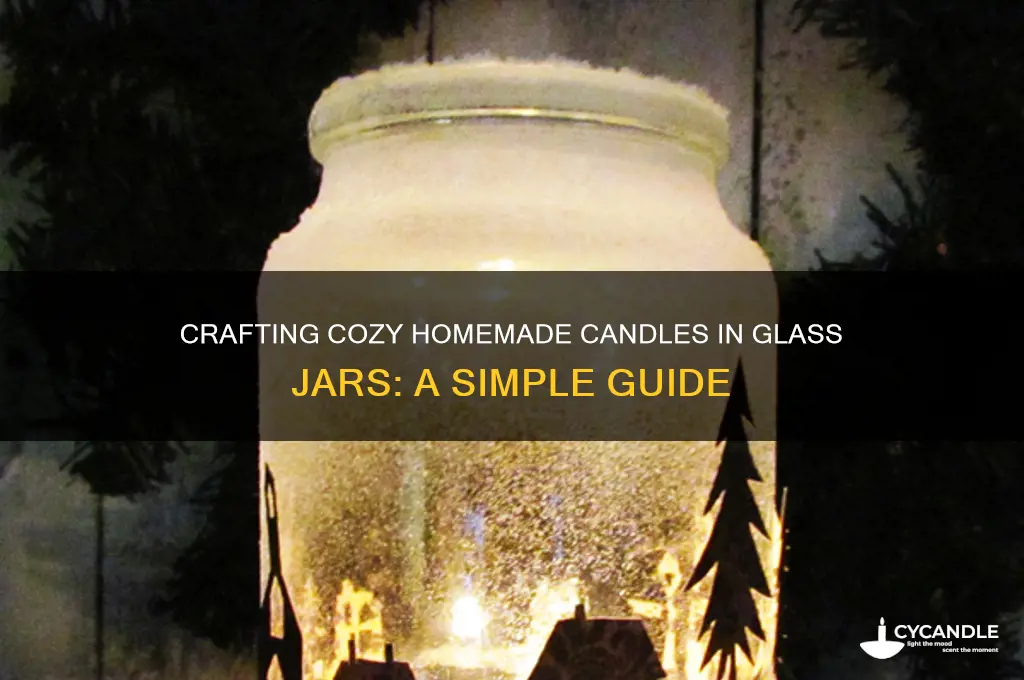 how to make homemade candles in glass jars
