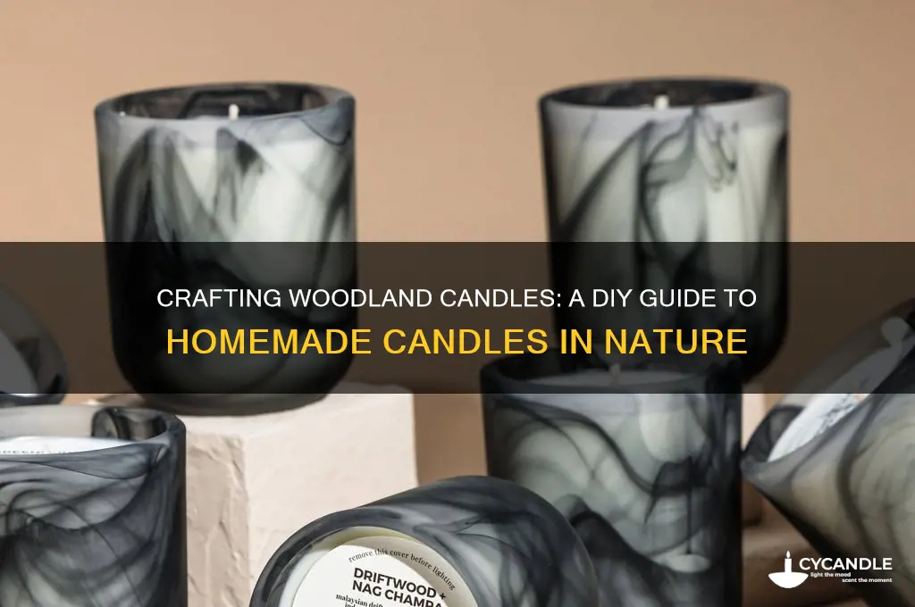 how to make homemade candles in the woods