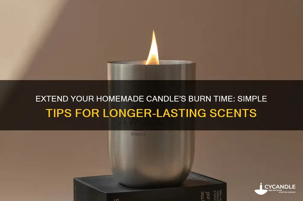how to make homemade candles last longer