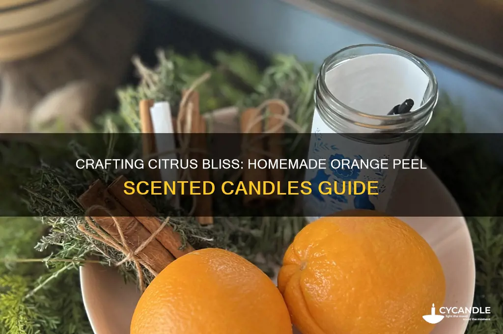 how to make homemade candles scented orange peel