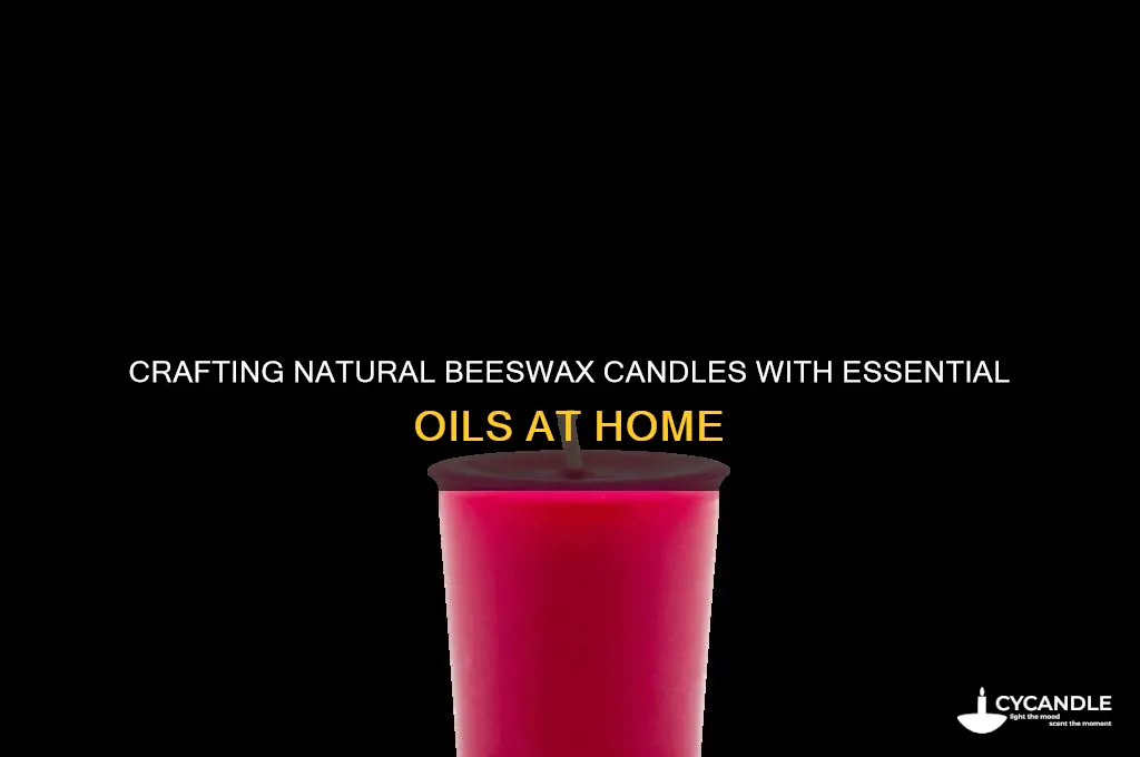 how to make homemade candles with beeswax and essential oils