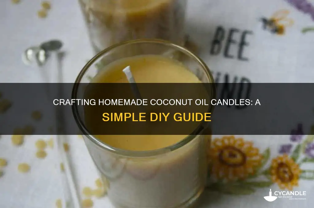 how to make homemade candles with coconut oil