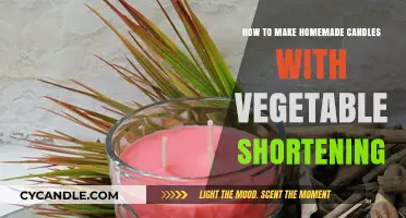 Crafting Homemade Candles Using Vegetable Shortening: A Simple DIY Guide