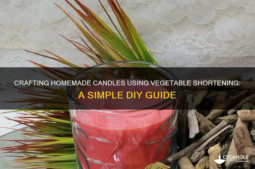 how to make homemade candles with vegetable shortening