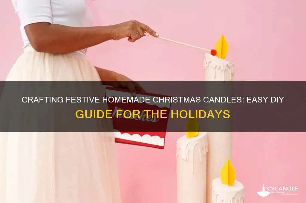 how to make homemade christmas candles