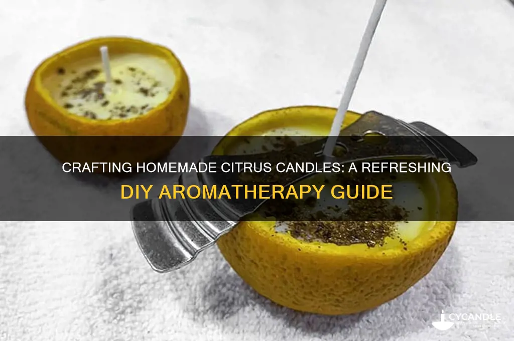 how to make homemade citrus candles