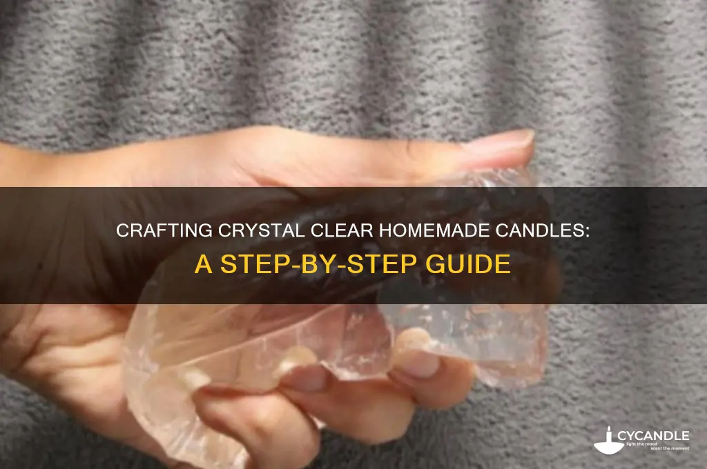 how to make homemade clear candles