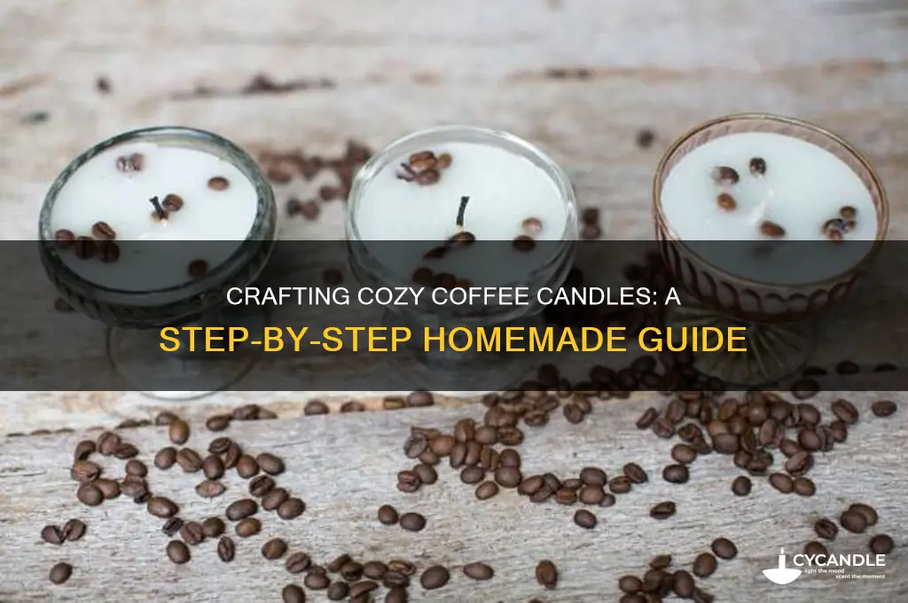 how to make homemade coffee candles
