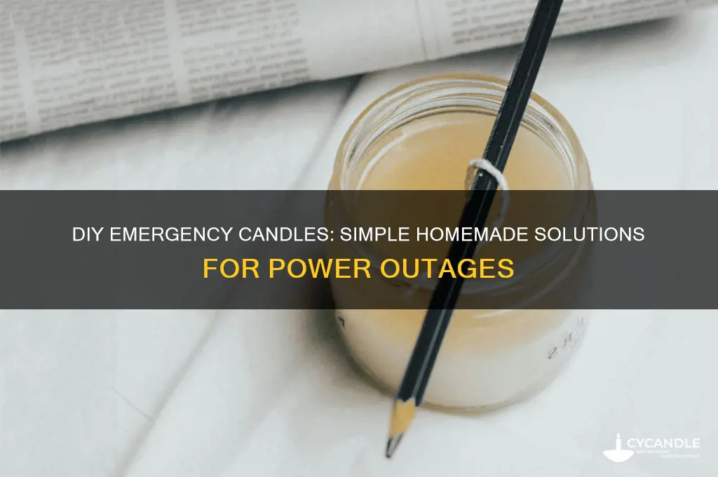how to make homemade emergency candles