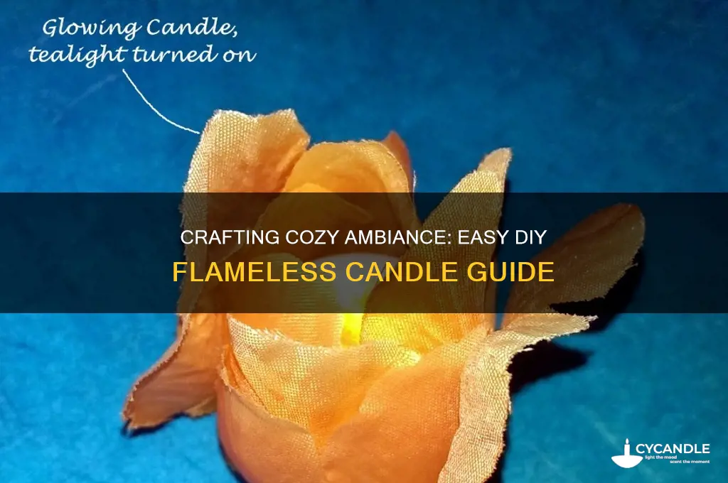 how to make homemade flameless candle