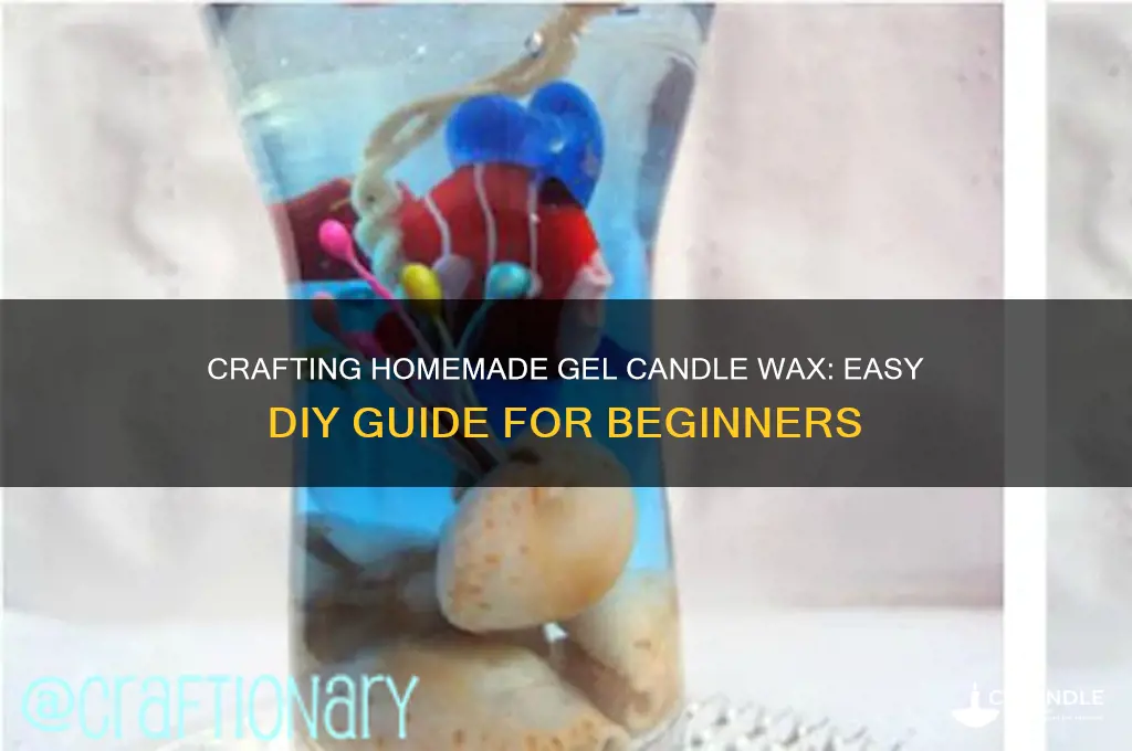 how to make homemade gel candle wax
