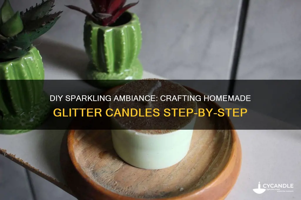 how to make homemade glitter candles