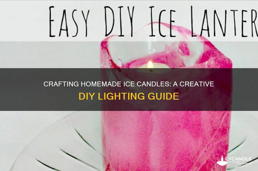 how to make homemade ice candles