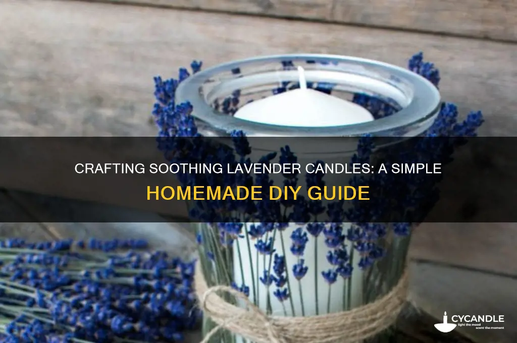how to make homemade lavender candles