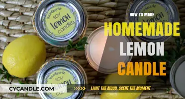 Crafting Citrus Bliss: A Guide to Homemade Lemon Candles