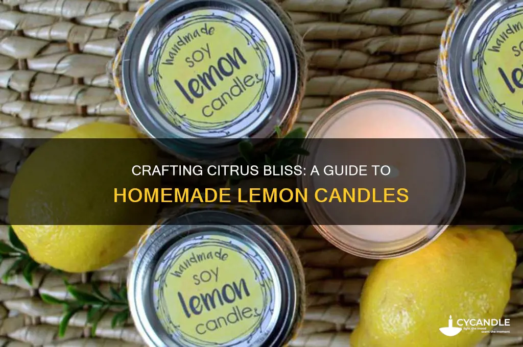 how to make homemade lemon candle