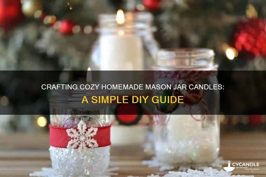 how to make homemade mason jar candles
