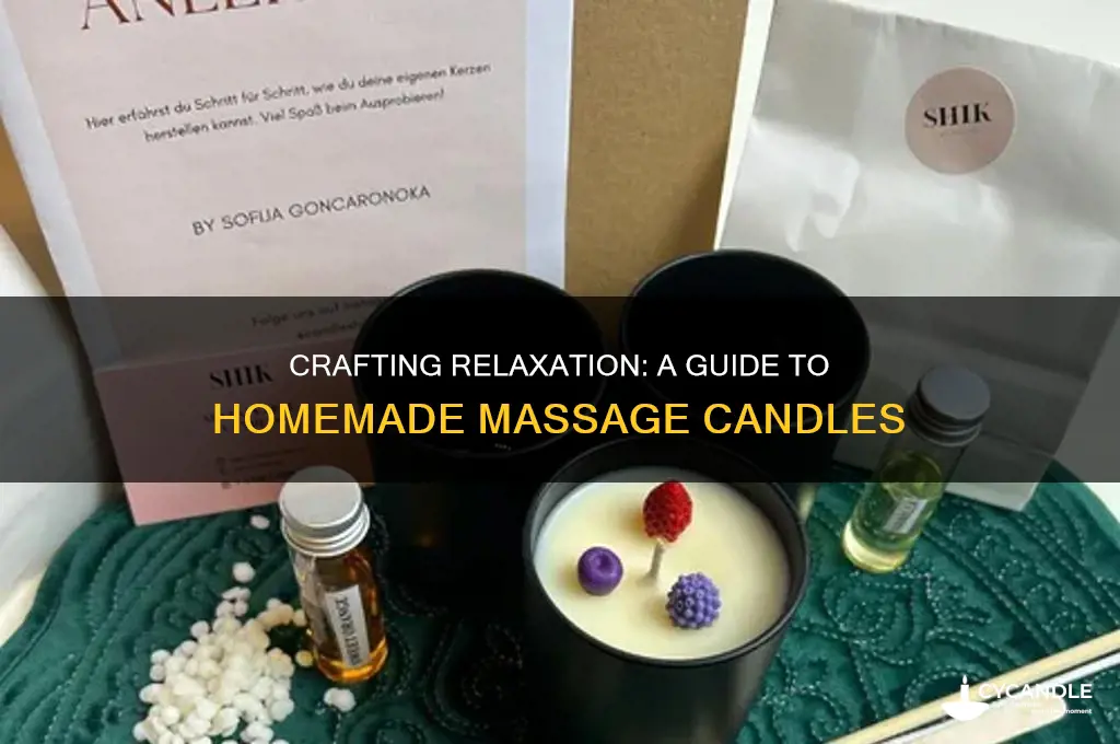 how to make homemade massage candles