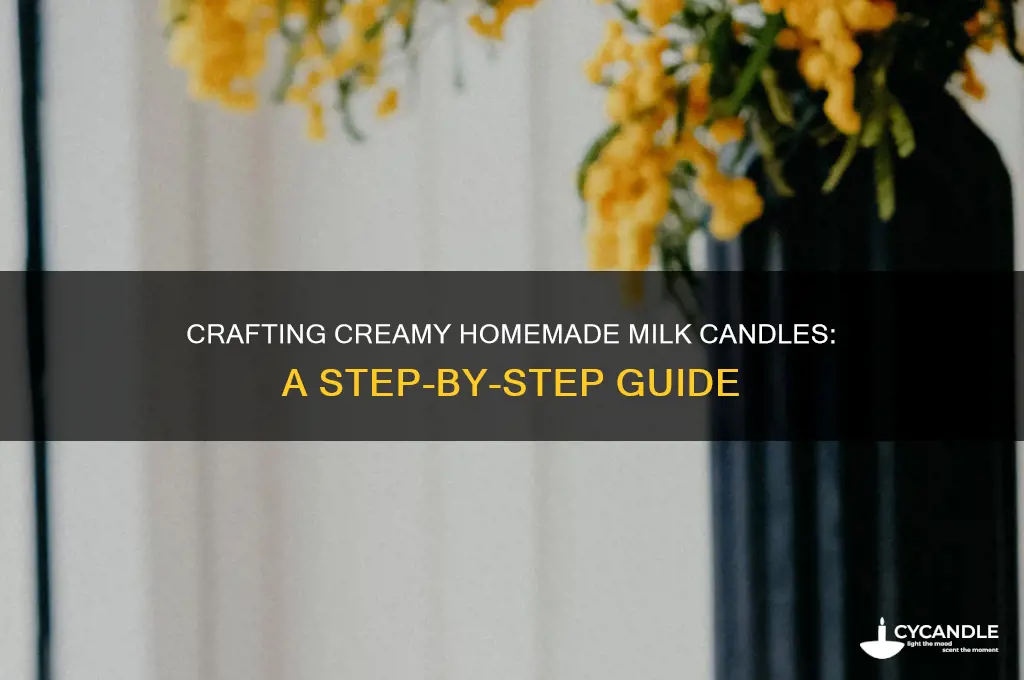 how to make homemade milk candles