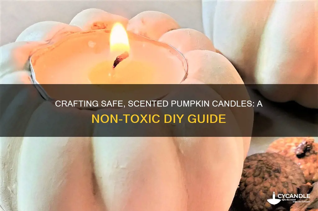 how to make homemade non-toxic candles pumpkin