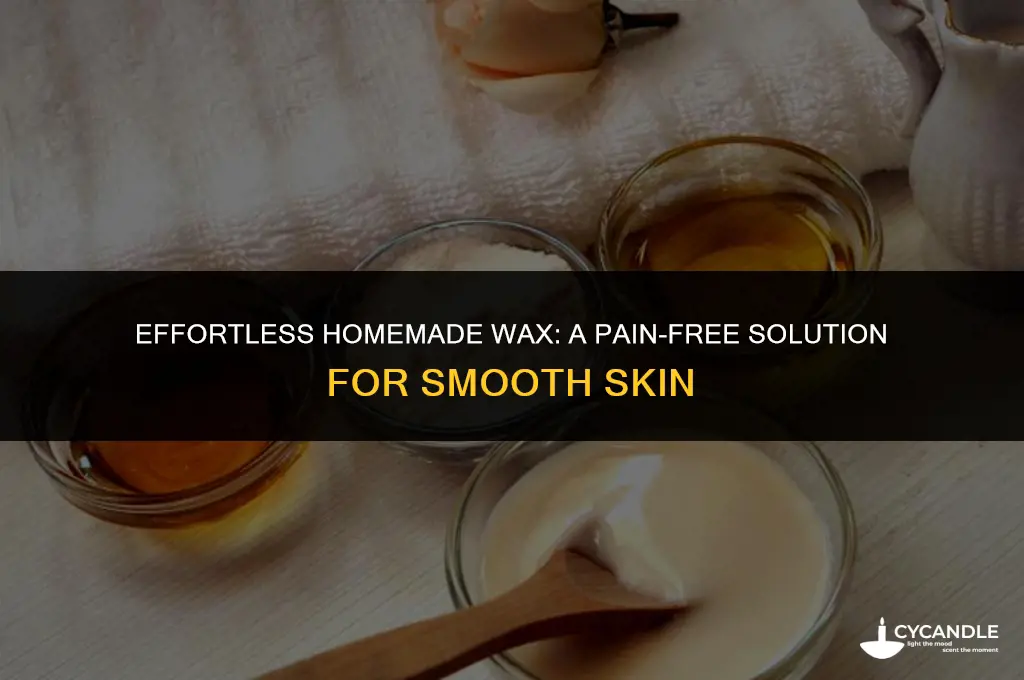 how to make homemade painless wax