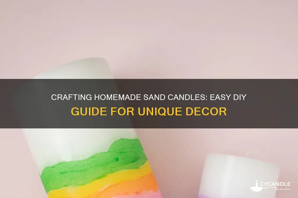 how to make homemade sand candles