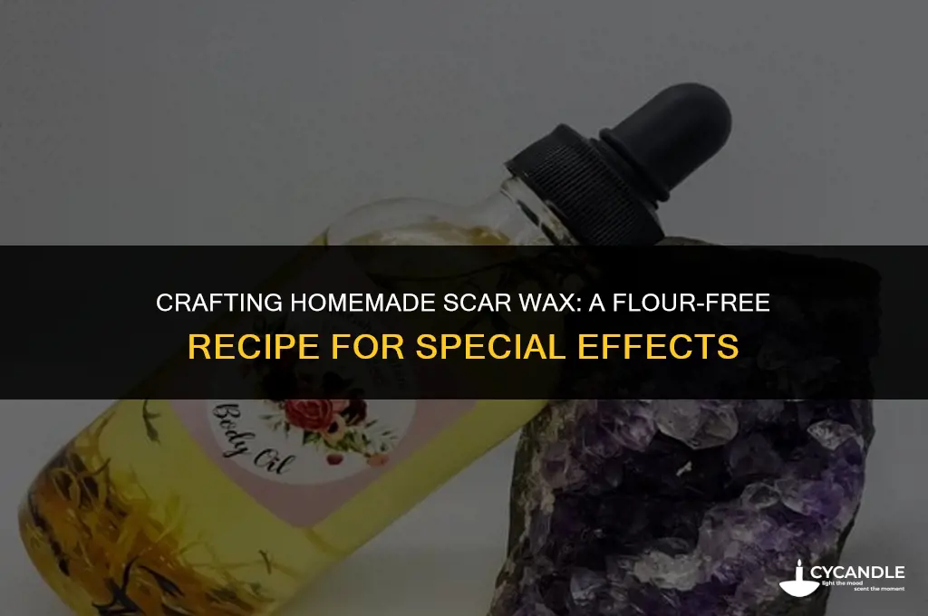 how to make homemade scar wax without flour