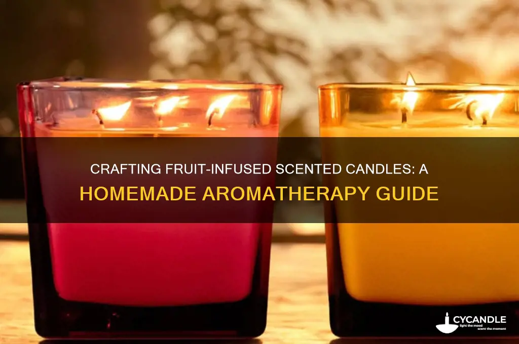 how to make homemade scented candles with fruits