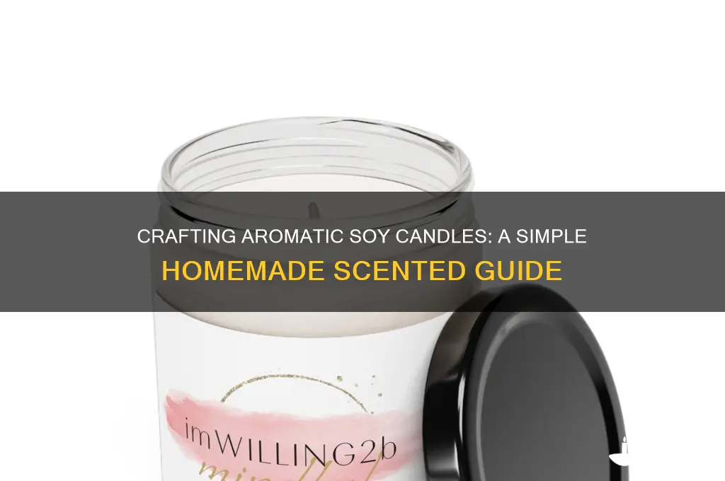 how to make homemade scented soy candles
