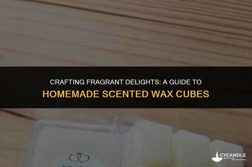 how to make homemade scented wax cubes
