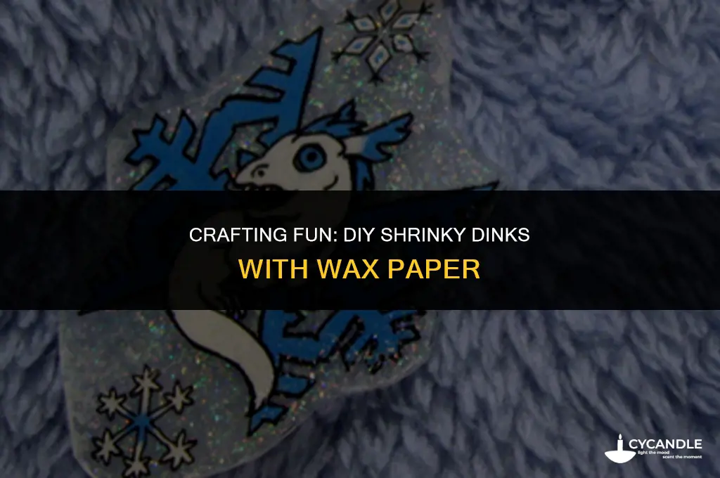how to make homemade shrinky dinks with wax paper