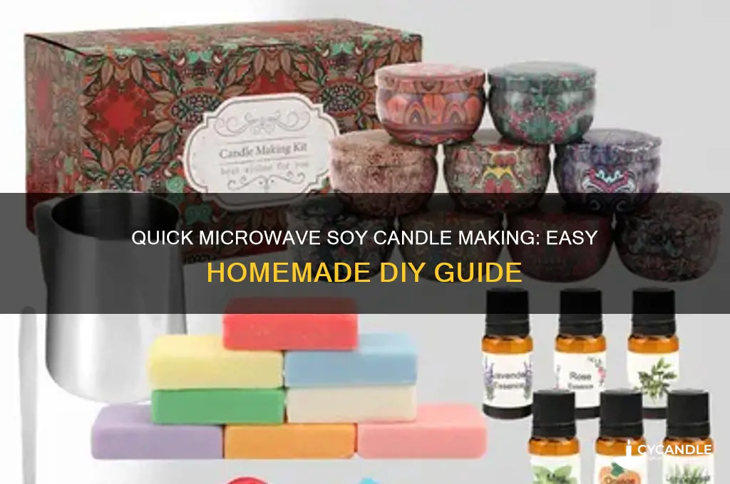 how to make homemade soy candle in microwave